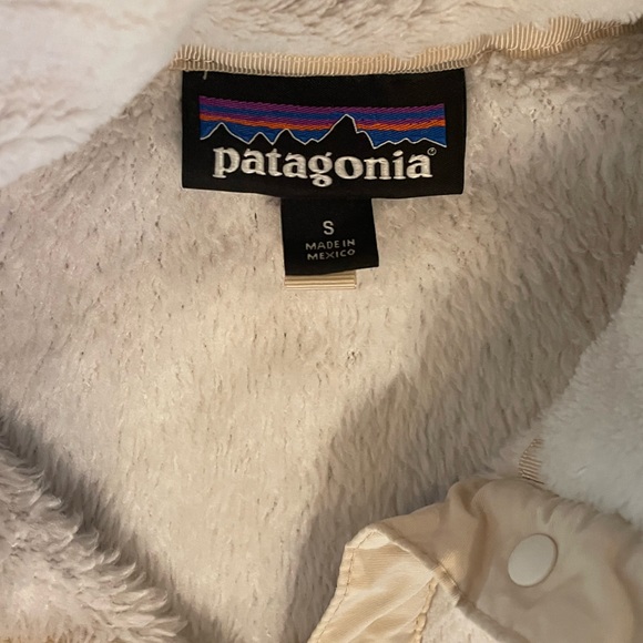 Patagonia Re-Tool Fleece S cream 3/4 - Picture 3 of 11